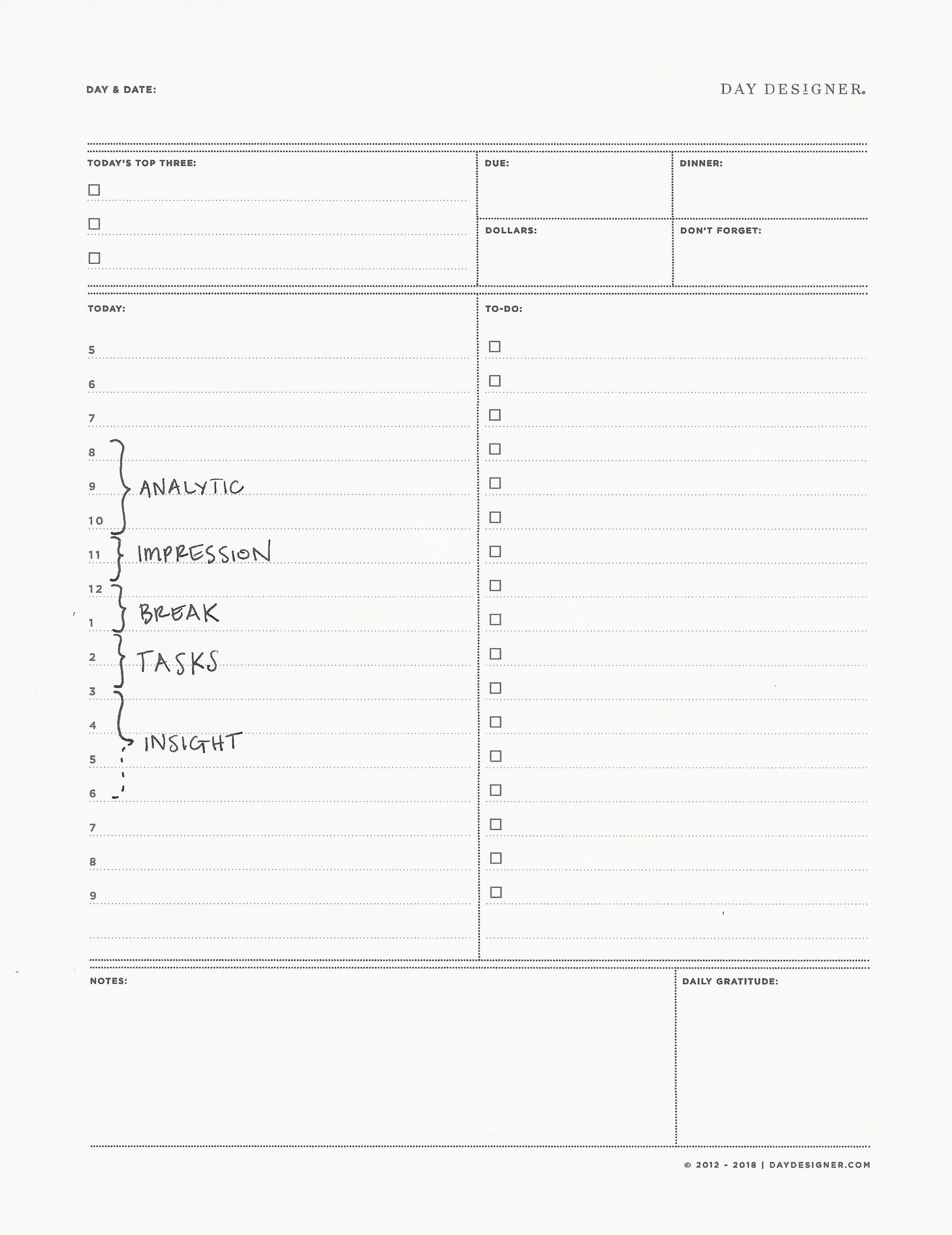 day designer when
